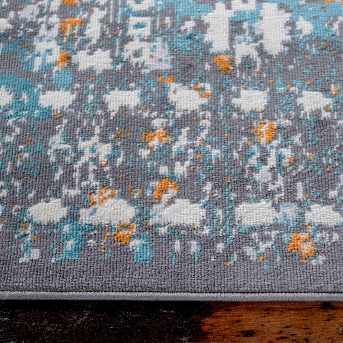 VINTAGE-TEPPICH Catalina Grau - Grau, Textil (120/170cm) - Kukoon Rugs