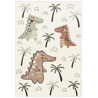 KINDER TEPPICH SOFTSTAR KIDS LUSTIGE DINOS - Multicolor, Textil (140/200cm) - Pergamon