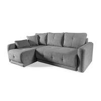 ECKSOFA Grau ARIOS Mit Schlaffunktion Und Bettkasten - Graphitfarben, Textil (239/153cm) - Sepro Meble