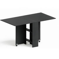 KLAPPTISCH 75-140/75/74 cm mit Rollen DE-39948 Schwarz - Schwarz, Holzwerkstoff (75/140/74cm) - ComfortXL