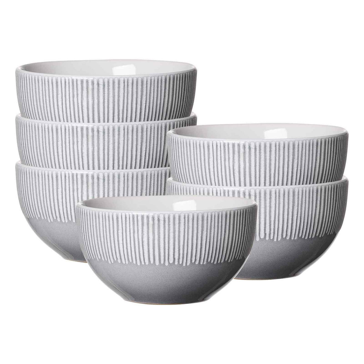 SCHALEN Banda Grau ø 14 cm 6er Set - Grau, Keramik (14cm) - Ritzenhoff Breker