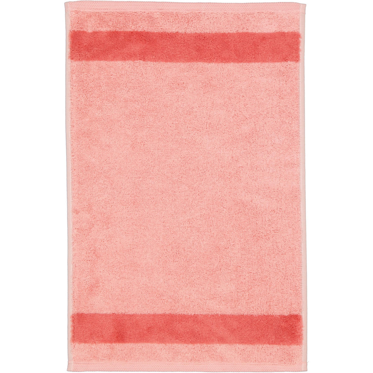 HANDTÜCHER LUXURY DOUBLE 2560 CORAL - 22 - Rot, Textil (30/50cm) - Zöllner