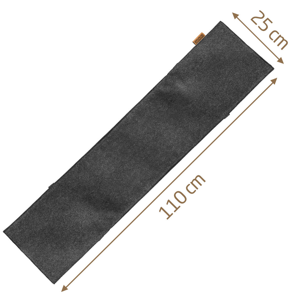 BANKAUFLAGE - Dunkelgrau, Textil (110/25/2cm) - Miqio Design