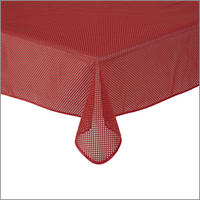 TISCHDECKE Gartentischdecke Karo Rot 130/160 cm - Rot, Kunststoff (130/160cm) - TiborTex