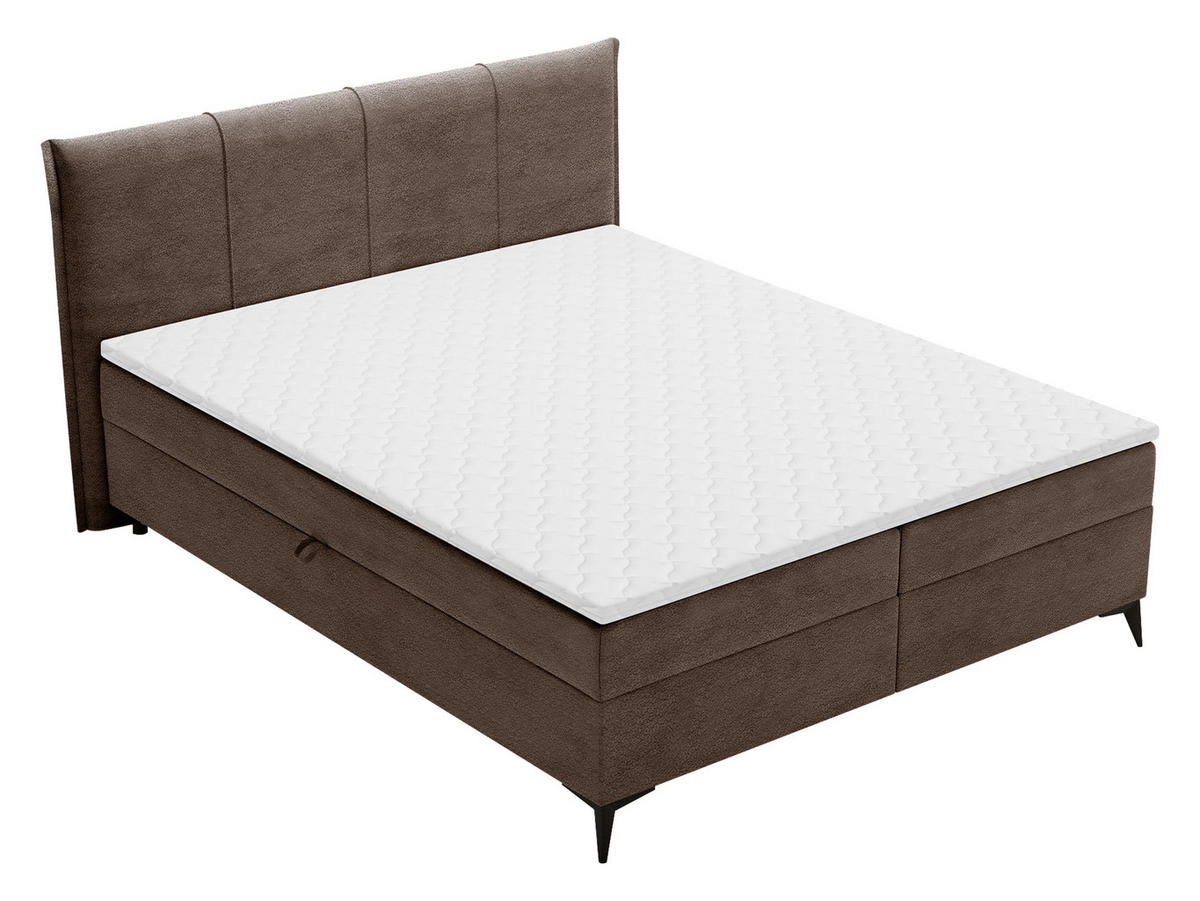 BOXBETT Eco Bis - H3 - Schwarz/Braun, Holz/Holzwerkstoff (160/200cm) - MIRJAN24