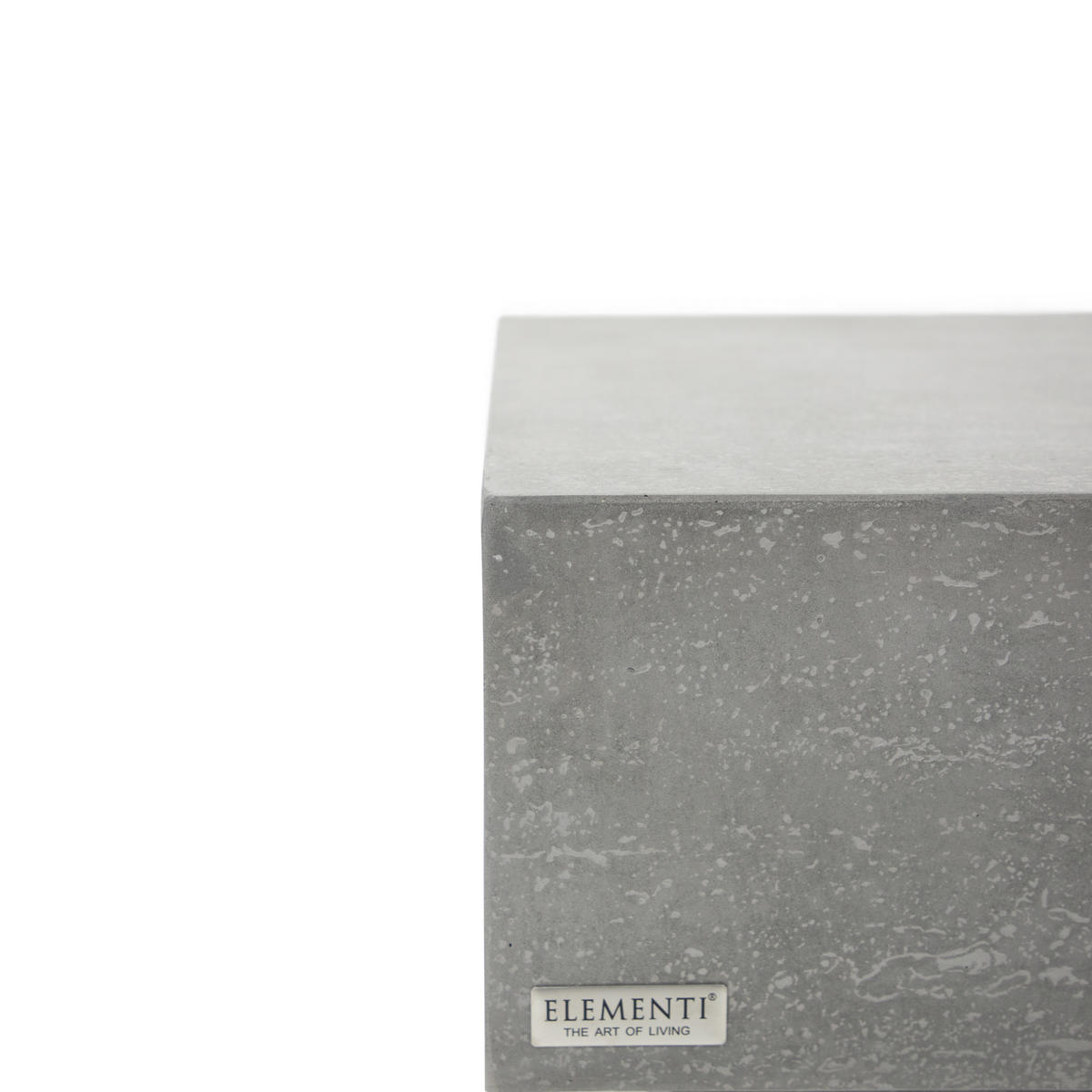 COUCHTISCH TEVERE aus GF-Beton Rechteck, Wetterbeständig, 86x86x36 cm - Grau, Naturmaterialien (86/86/36cm) - Elementi