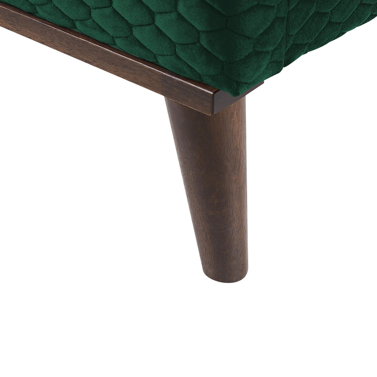 POLSTERBETT 140/200cm Dunkelgrün Bayonne - Dunkelgrün, Textil (140/200cm) - Beliani