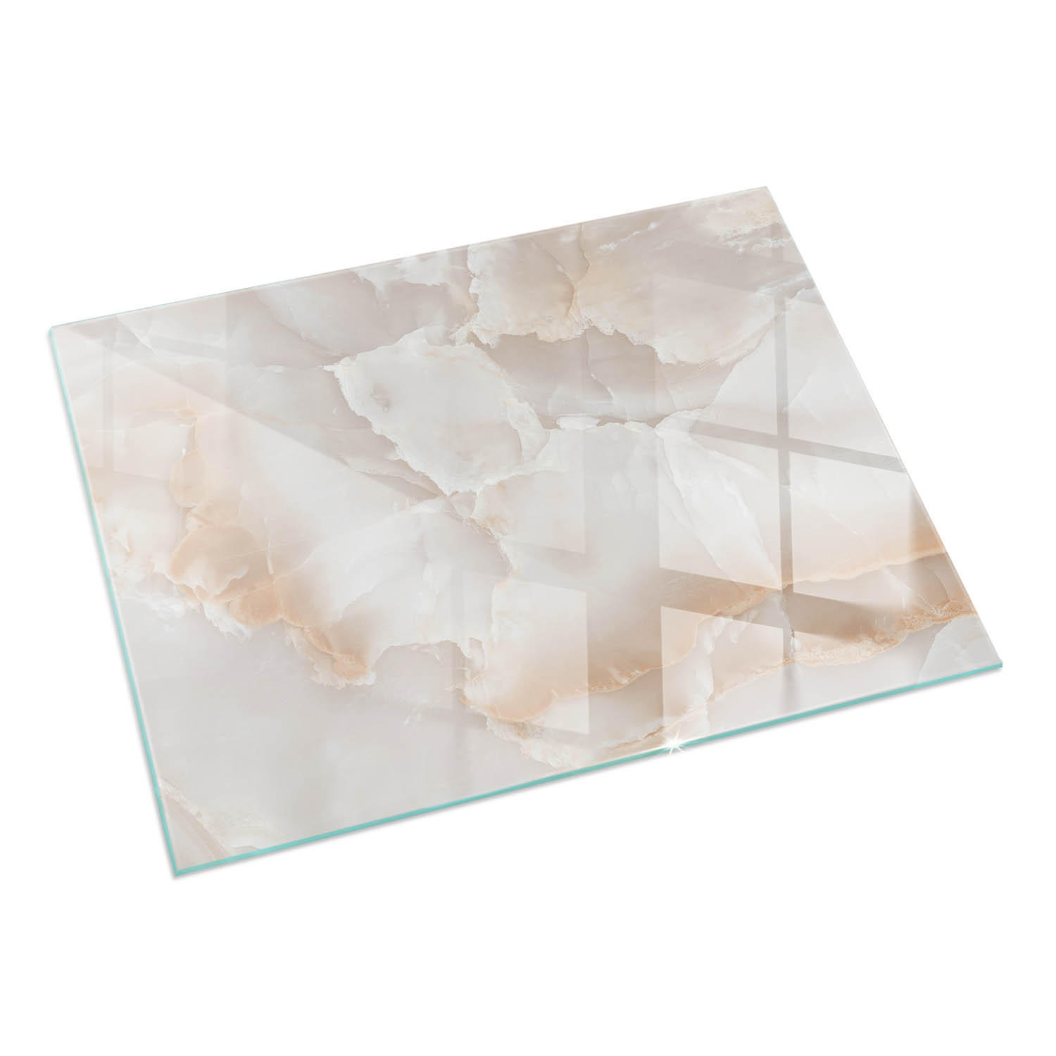 ArtPrintCave Glasplatte Beige 120x80x0.4 cm