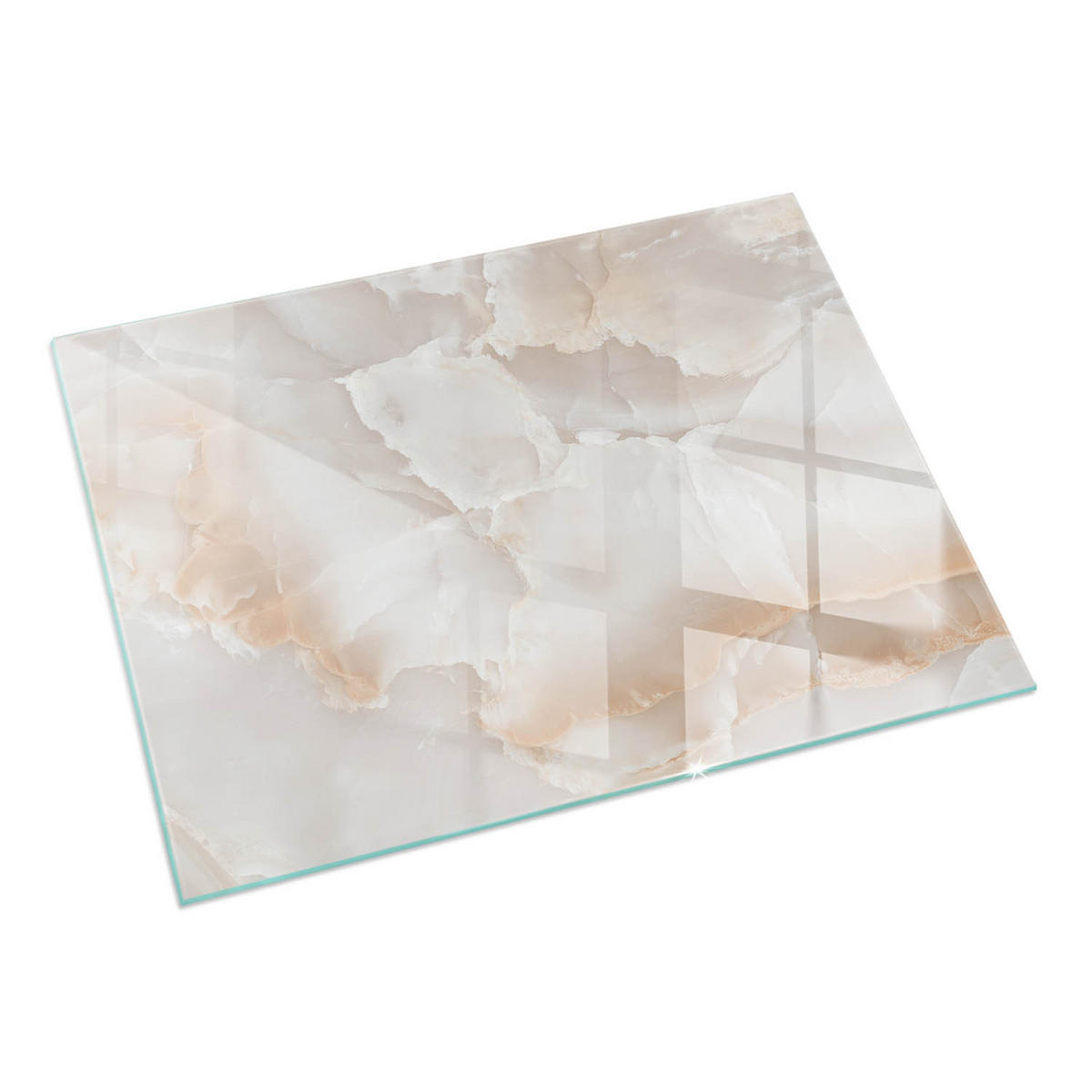 GLASPLATTE für Kamin 60x40 cm Beige - Beige, Glas (60/40/0.4cm) - ArtPrintCave