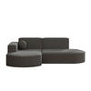 GARTENECKSOFA L-Form Designer Modena Studio Patio Grau Links - Grau, Holz/Textil (165/78/236cm) - Kaiser Möbel