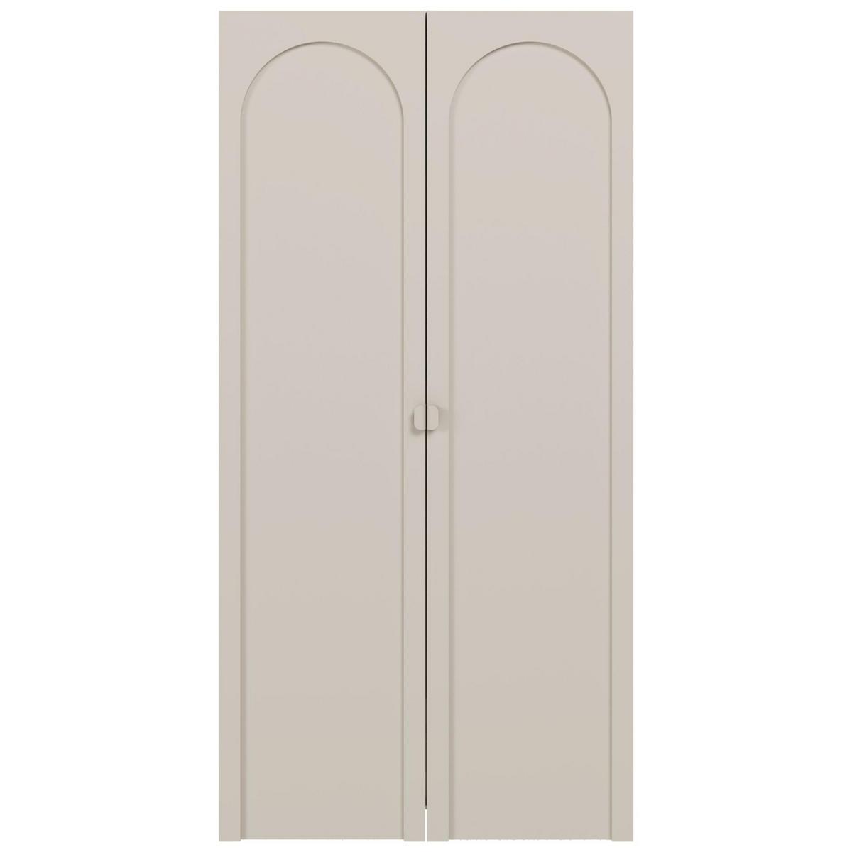 KLEIDERSCHRANK Arkadia Kaschmirgrau mit 2 Türen 100 cm - Taupe, Holzwerkstoff (100/200/53cm) - Selsey
