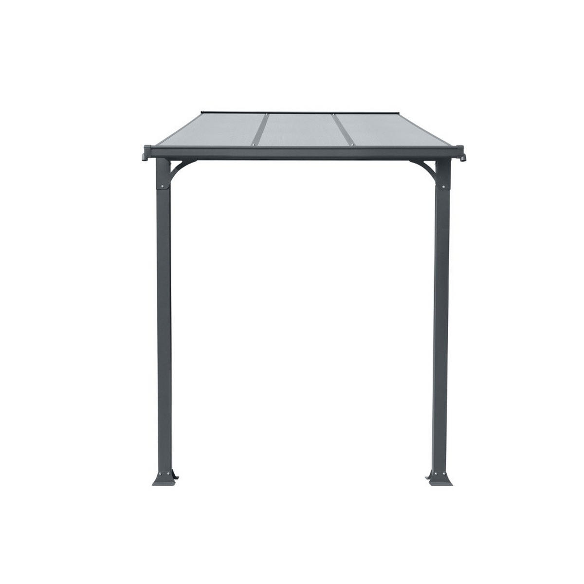 HAUSTÜRVORDACH CUBIS M - M - Anthrazit, Metall (222/258/150cm) - Home Deluxe