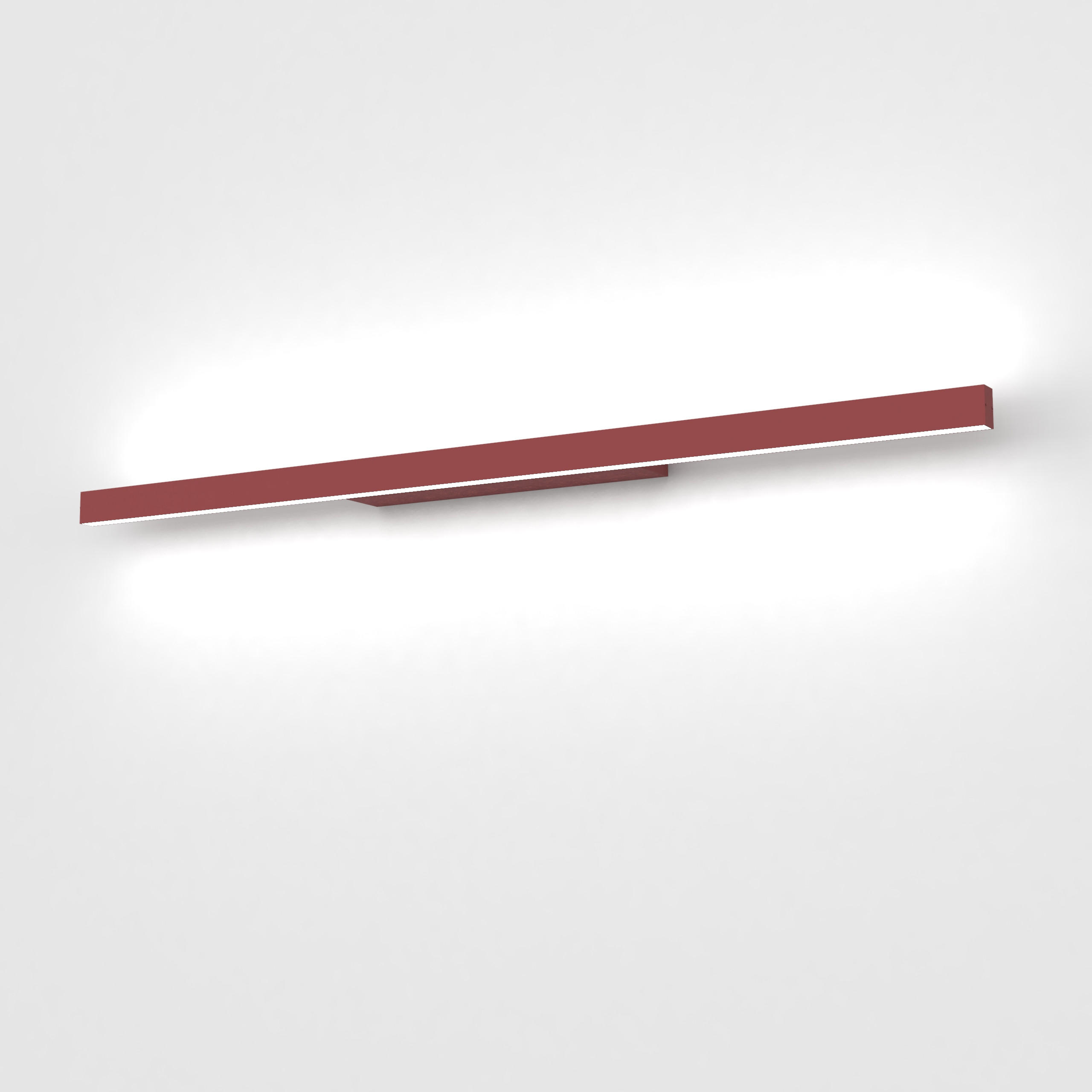 LED-WANDLEUCHTE - Rot, Metall (90/3.1/7cm) - Lumicom