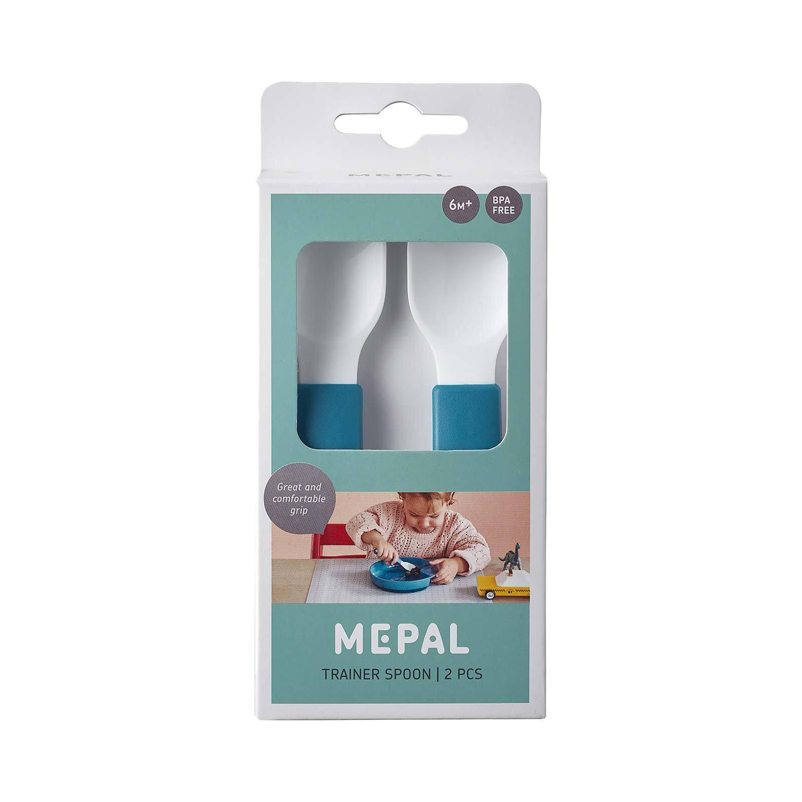 LERNLÖFFEL Mio Deep Blue 2er Set - Blau, Kunststoff - Mepal