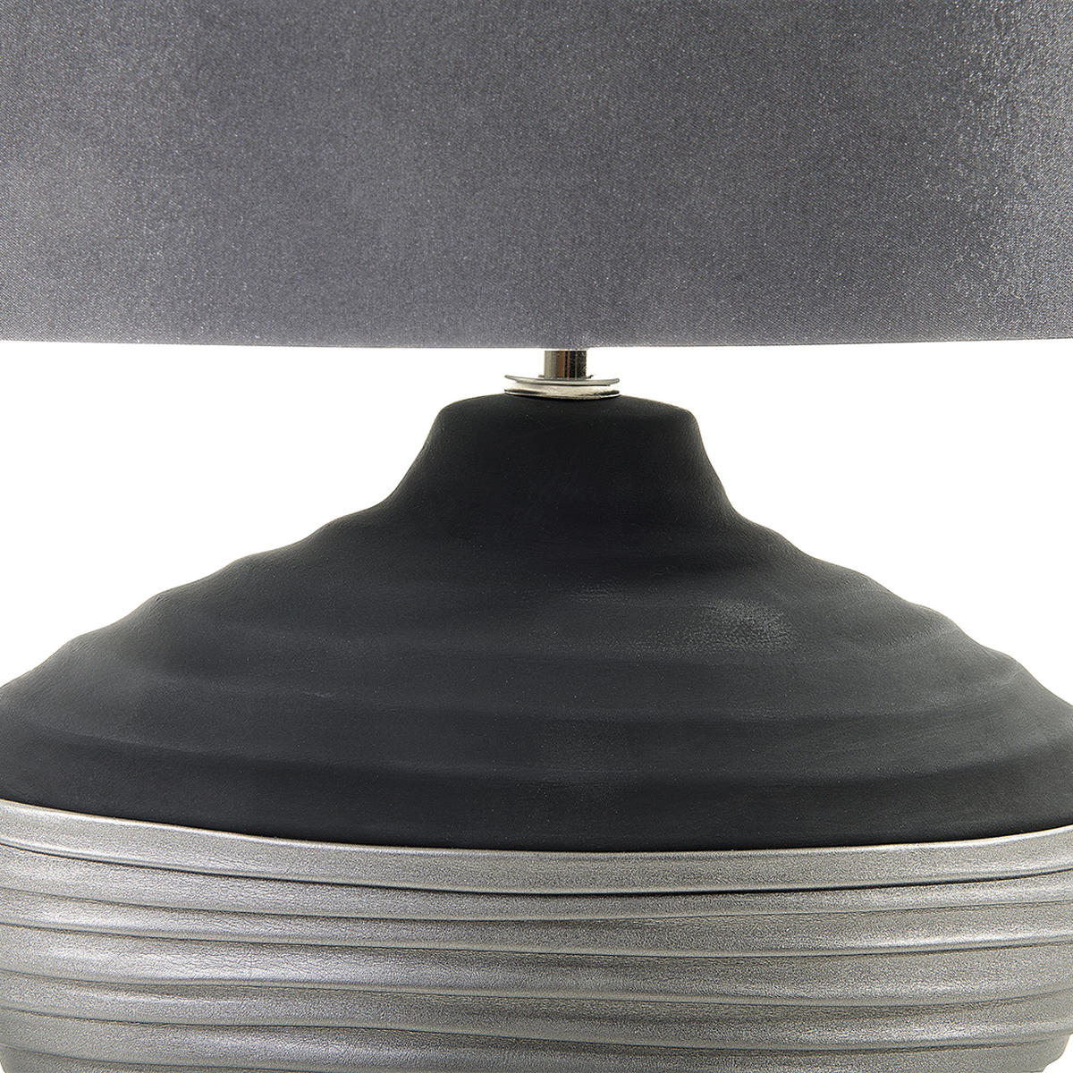 TISCHLAMPE Lima 34/34/42 cm - Grau, Keramik (34/34/42cm) - Beliani