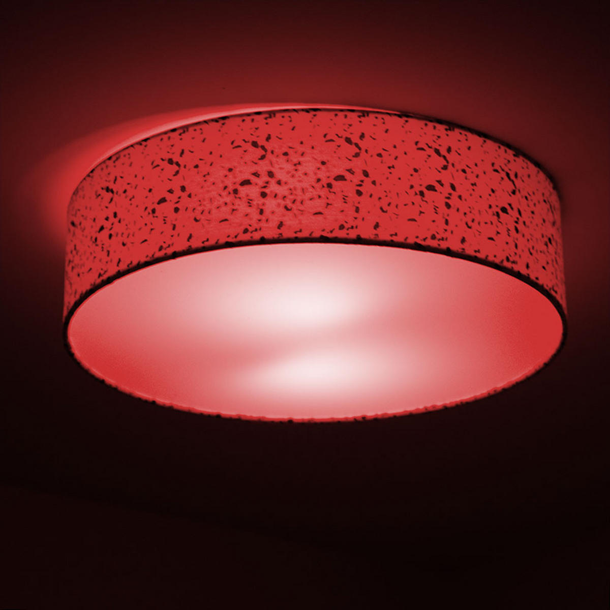 LED DECKENLEUCHTE VARIOS Weiß Terrazzo - Weiß, Metall (38/38/10cm)