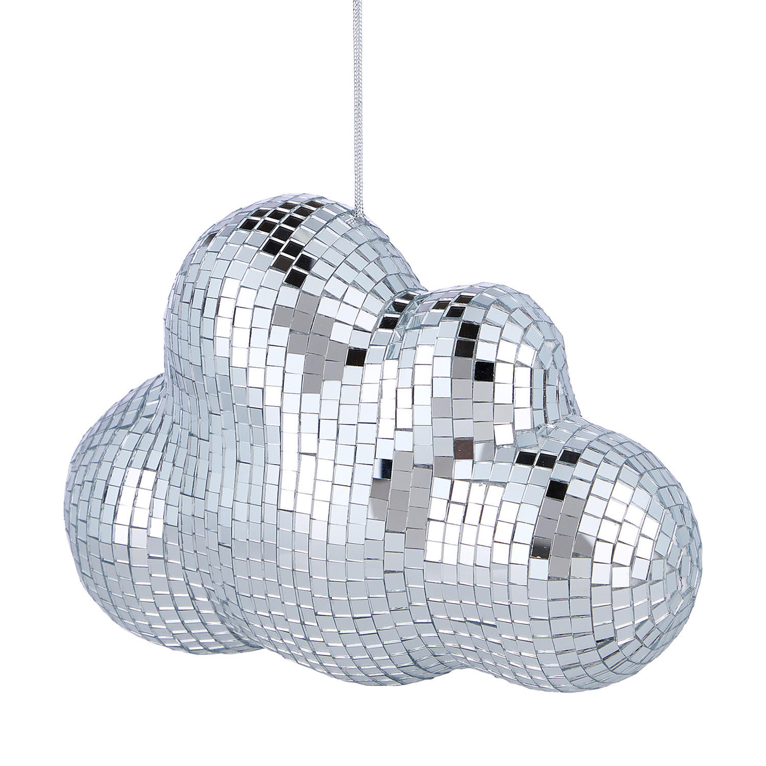Butlers Deko-Wolke Silber 8x13x18 cm