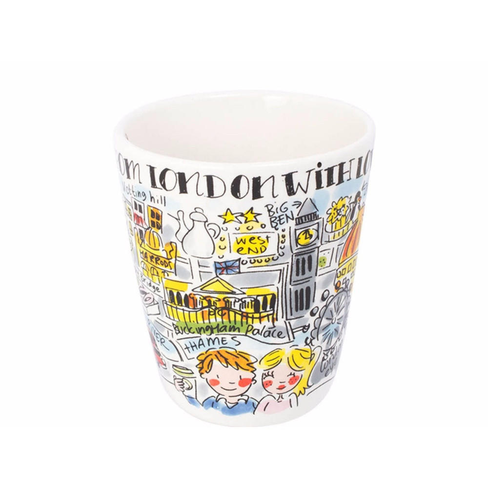 BECHER London in Bunt - 350 ml - Multicolor, Keramik (0.35L) - Blond Amsterdam
