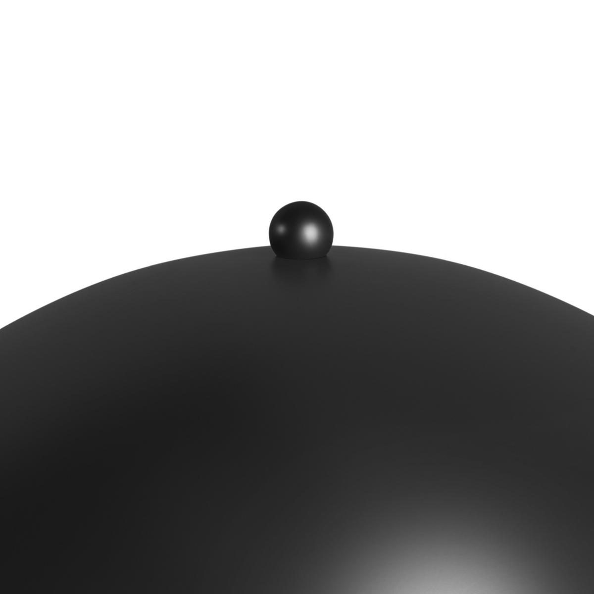 TISCHLAMPE Metall Schwarz Mopan - Schwarz, Metall (30/30/52cm) - Beliani