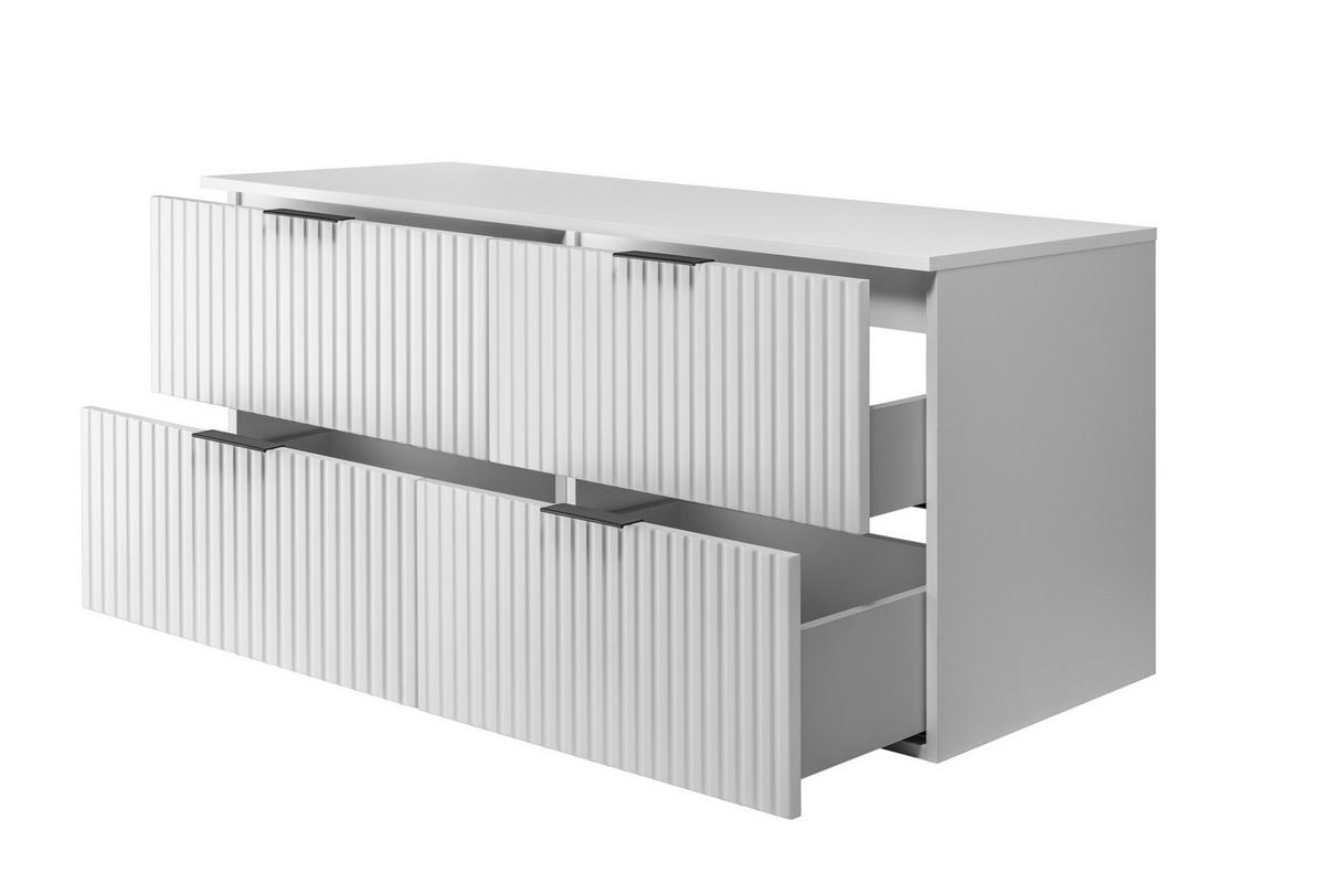 WASCHBECKUNTERSCHRANK Weiß matt 120/57/46 cm - Weiß, Holzwerkstoff (120/57/46cm) - Rodan