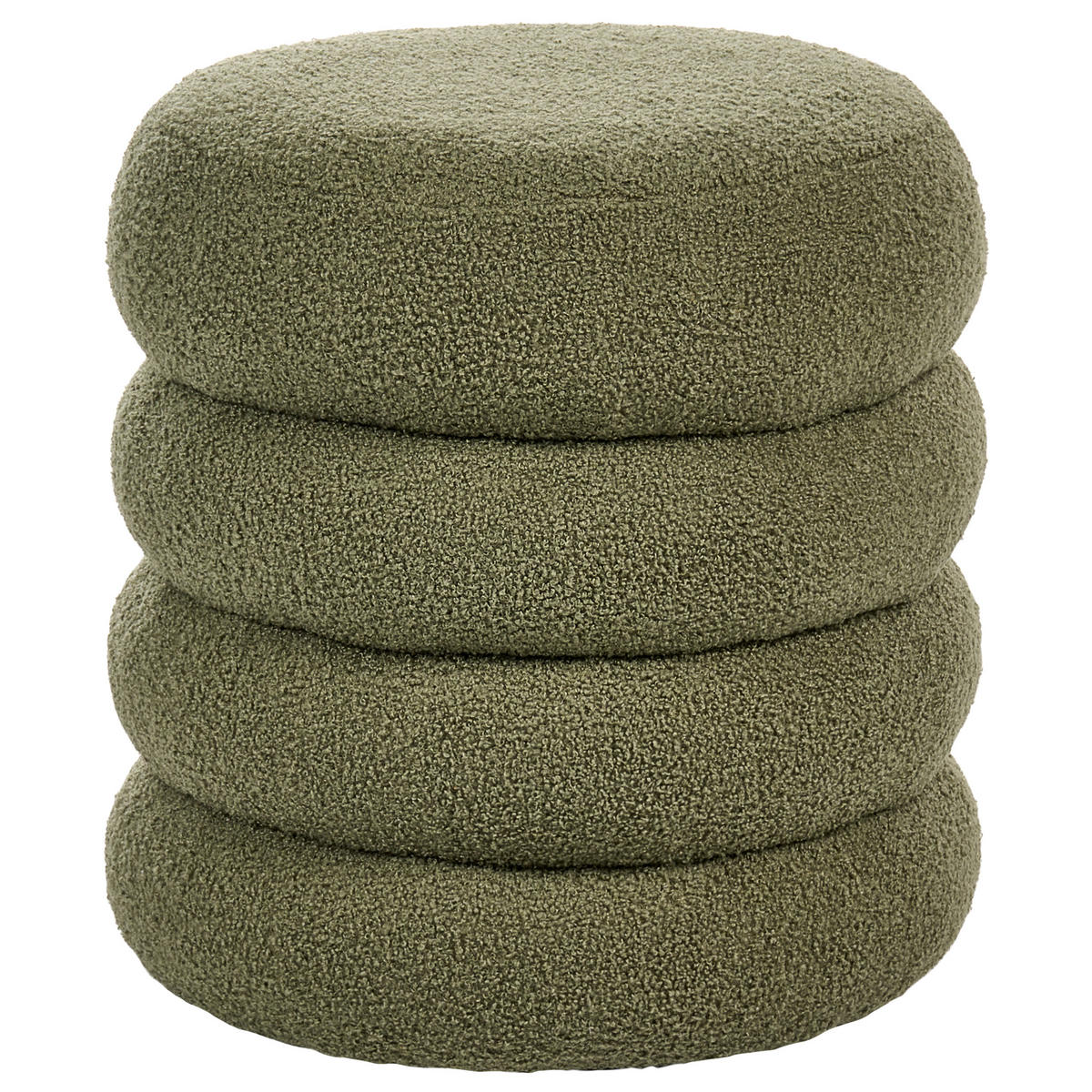 POUF Grün Sumpter - Grün, Textil (43/47/43cm) - Beliani
