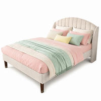POLSTERBETT 140/190 mit Lattenrost und Kopfteil in Beige - Beige, Holzwerkstoff/Textil (140/190cm) - EVRYAE