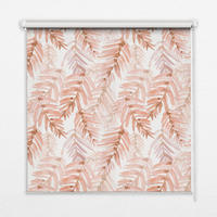 VNÚTORNÁ roleta - okenná roleta - roleta - 60x140 cm - Ružové listy - pink, plast (60/140/0.5cm) - TULUP