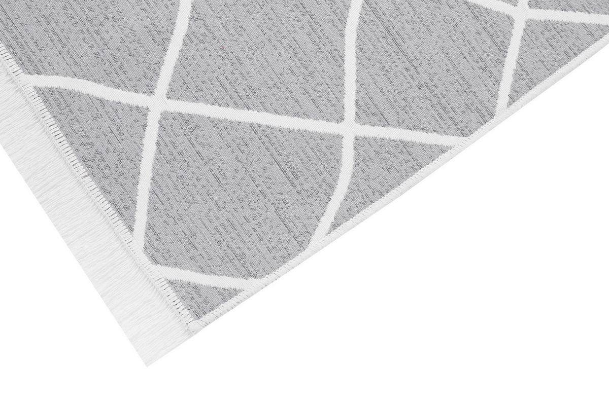 TEPPICH AZTECA Grau 80/150 cm - Grau, Naturmaterialien (80/150cm) - Tapiso