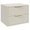 WASCHBECKENUNTERSCHRANK Rimini 2 Schubladen Cashmere - 60 x 46 x 46 cm - Kaschmir, Holz (60/46/46cm) - Badplaats