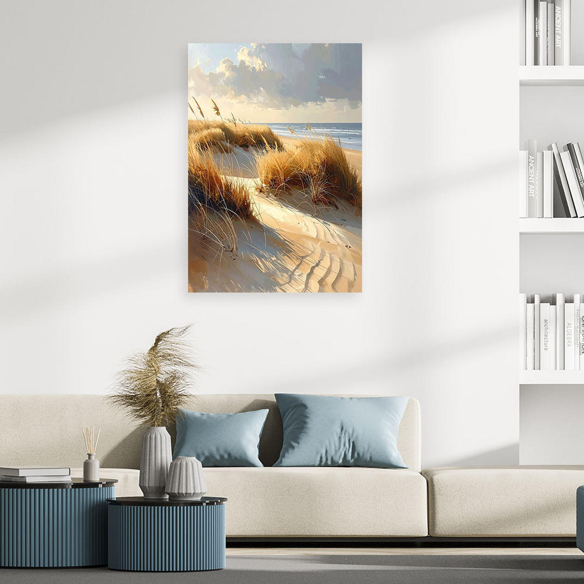 LEINWANDBILD Natur und Botanik 80x120cm - Beige, Textil (80/120cm) - Feeby