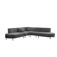 ECKSOFA Valencia - Dunkelgrau, Holzwerkstoff/Textil (303/303cm) - Fun Möbel