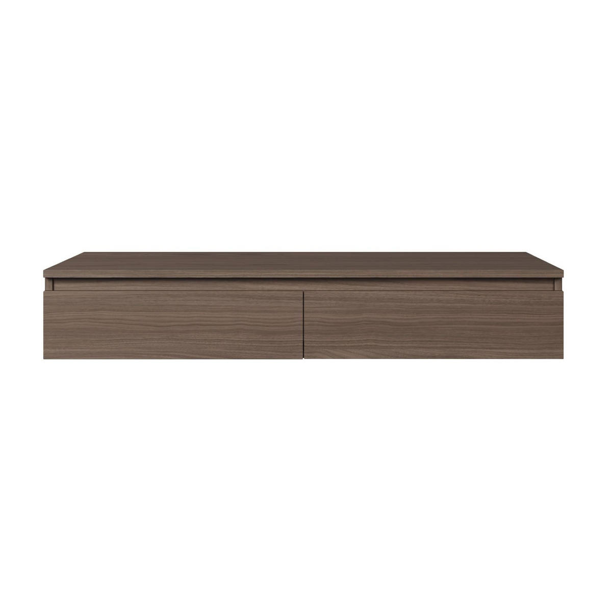 HÄNGESCHREIBTISCH Bemmi Nussbaum Wisconsin 120 cm - Dunkelbraun, Holzwerkstoff (50/120/19cm) - Selsey