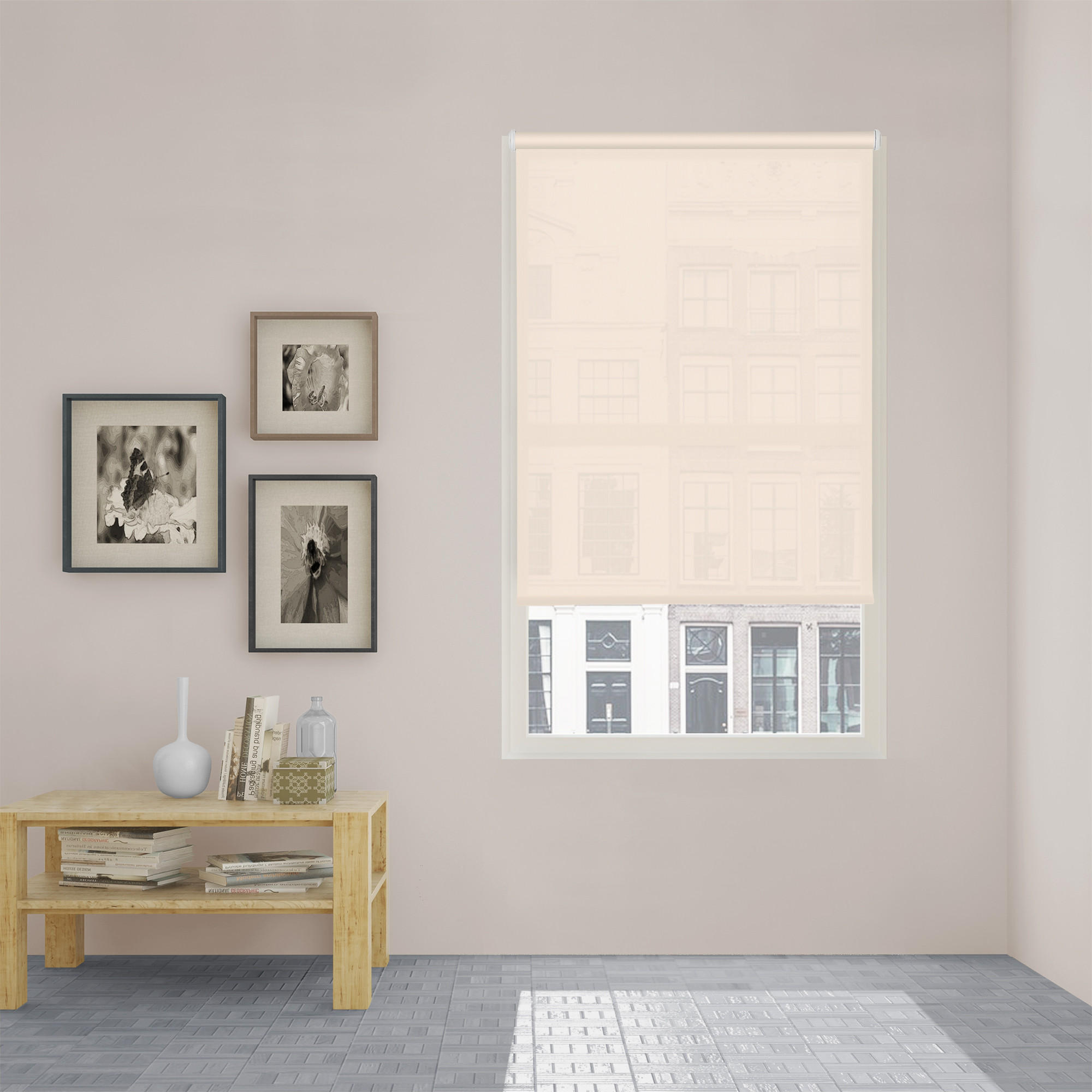 Viewtex Seitenzugrollo Beige 45x190x190 cm