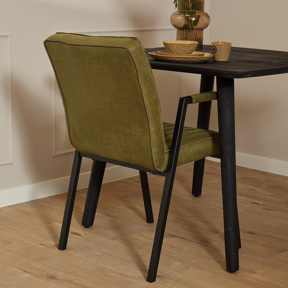 ESSZIMMERSTUHL Tivoli Grün 87/52/62 cm - Grün, Textil (52/62/87cm) - Starfurn