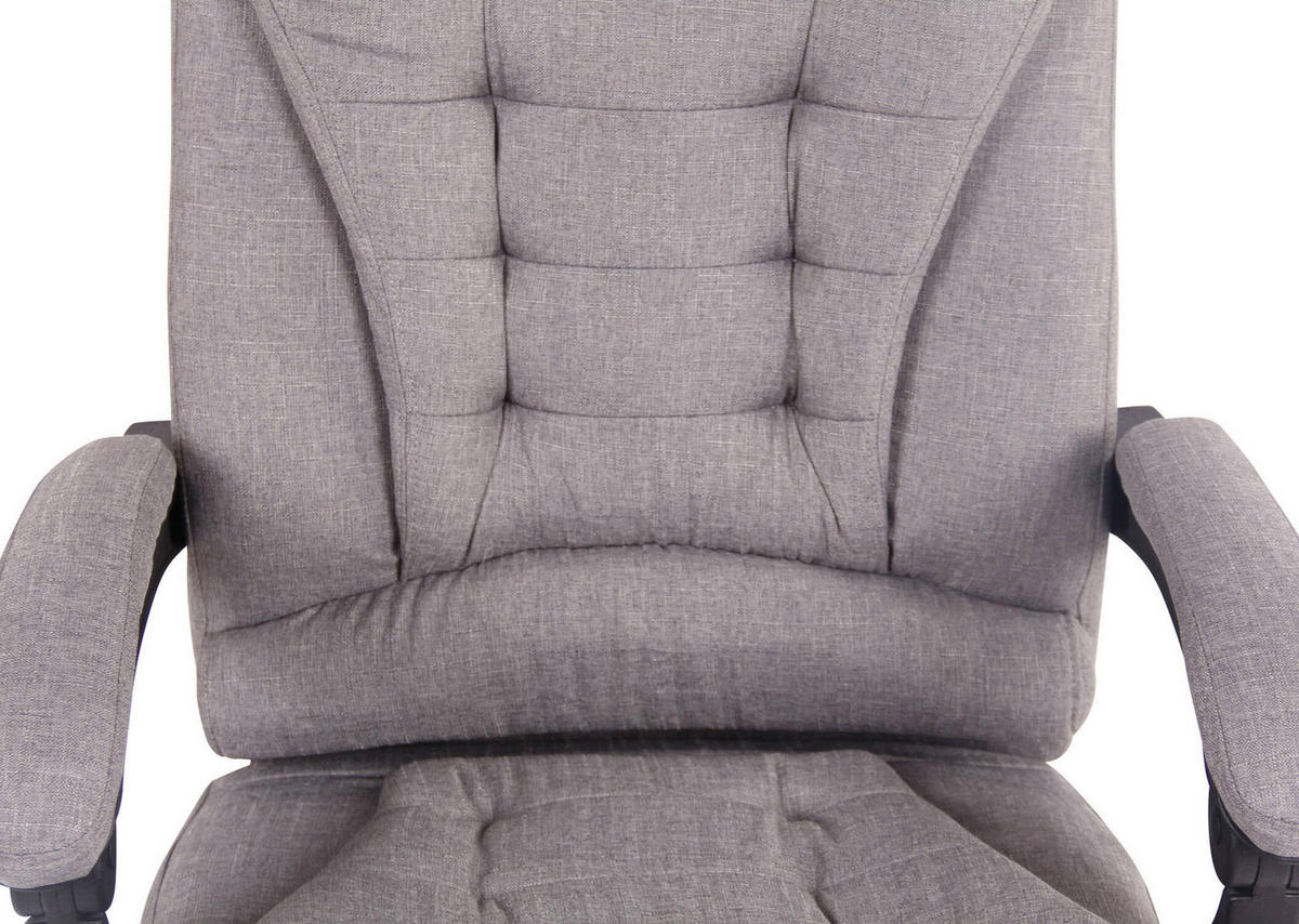 BÜROSTUHL Onix, Stoff Grau - Grau, Textil/Metall (67/125/68cm) - TPFLiving