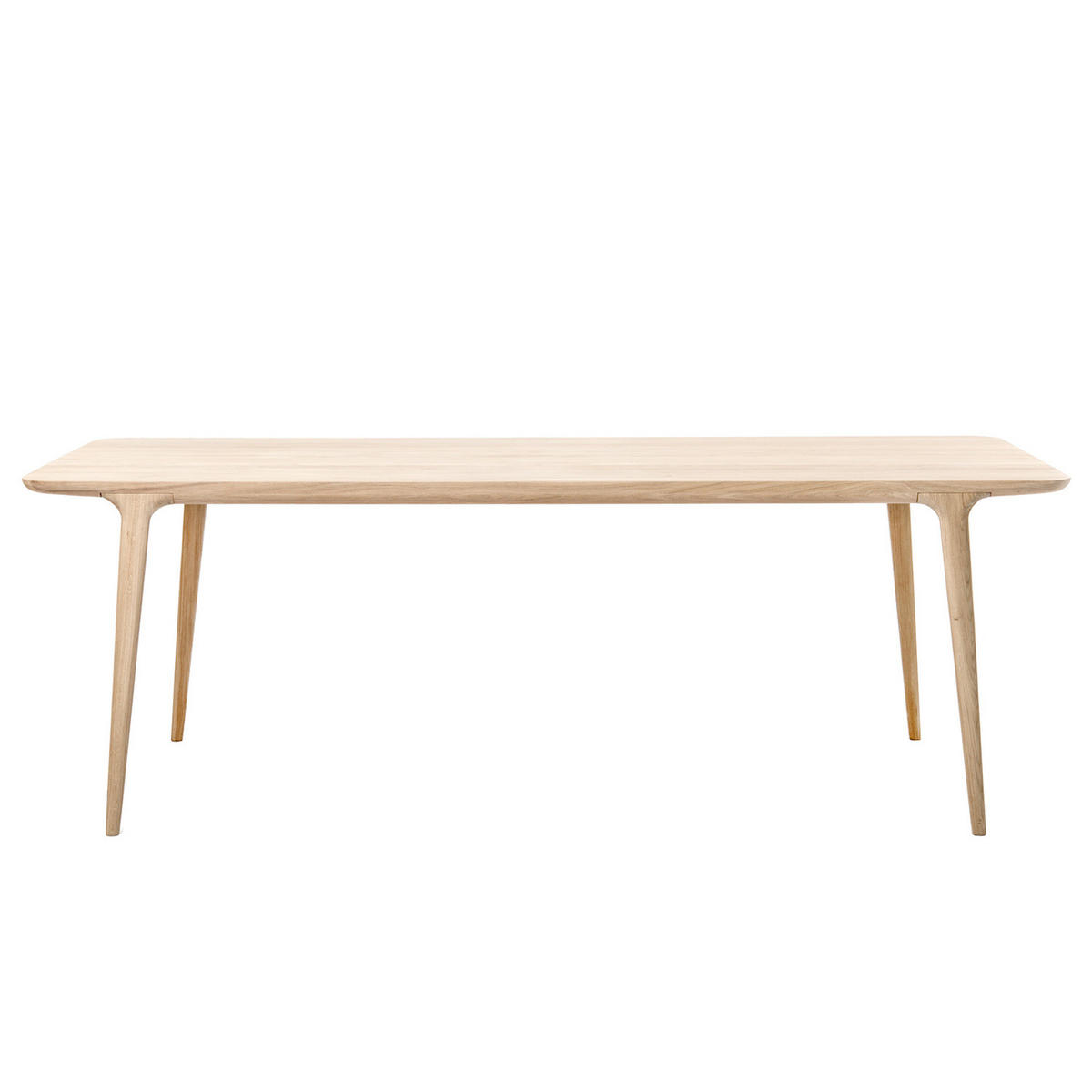 ESSTISCH - Eiche massiv - Eichefarben, Holz (90/200/75cm) - home24