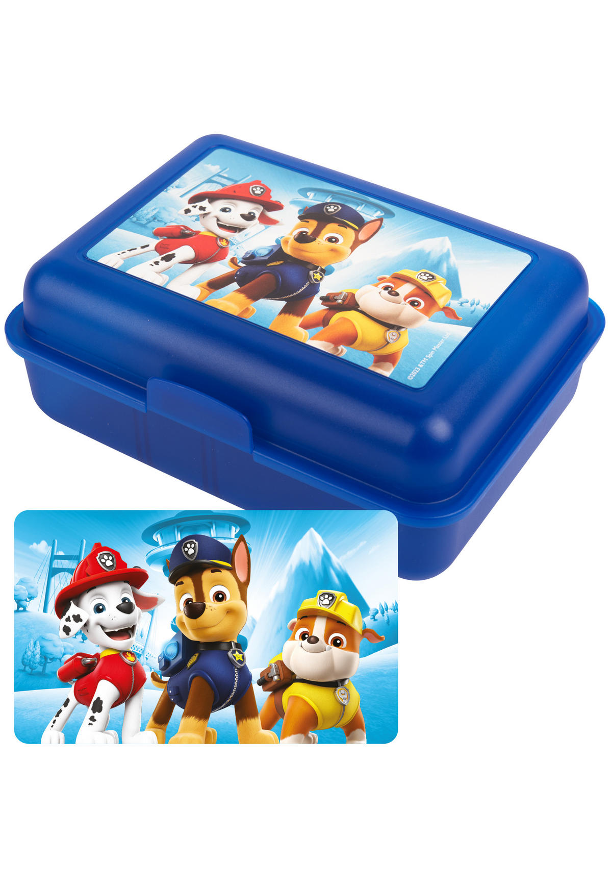 BROTDOSE Paw Patrol Paw Boy Blau 17,5 x 12,8 x 6,9 cm - Blau, Kunststoff (17.5/6.9/12.8cm) - Paw Patrol