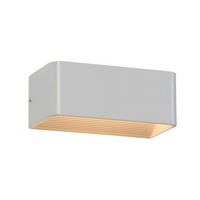 WANDLEUCHTE Quadra, Weiß, 20cm, Dimmbar - Weiß, Metall (20/10/8cm) - KOSILUM