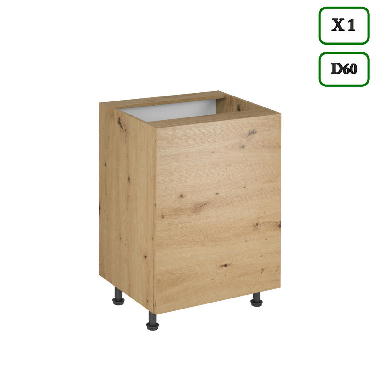 ECKKÜCHE 210 × 320 ×150 cm - Langen K103-M680 - in Artisan Eiche - Schwarz/Eiche Artisan, Holz/Holzwerkstoff (320/212/210cm)