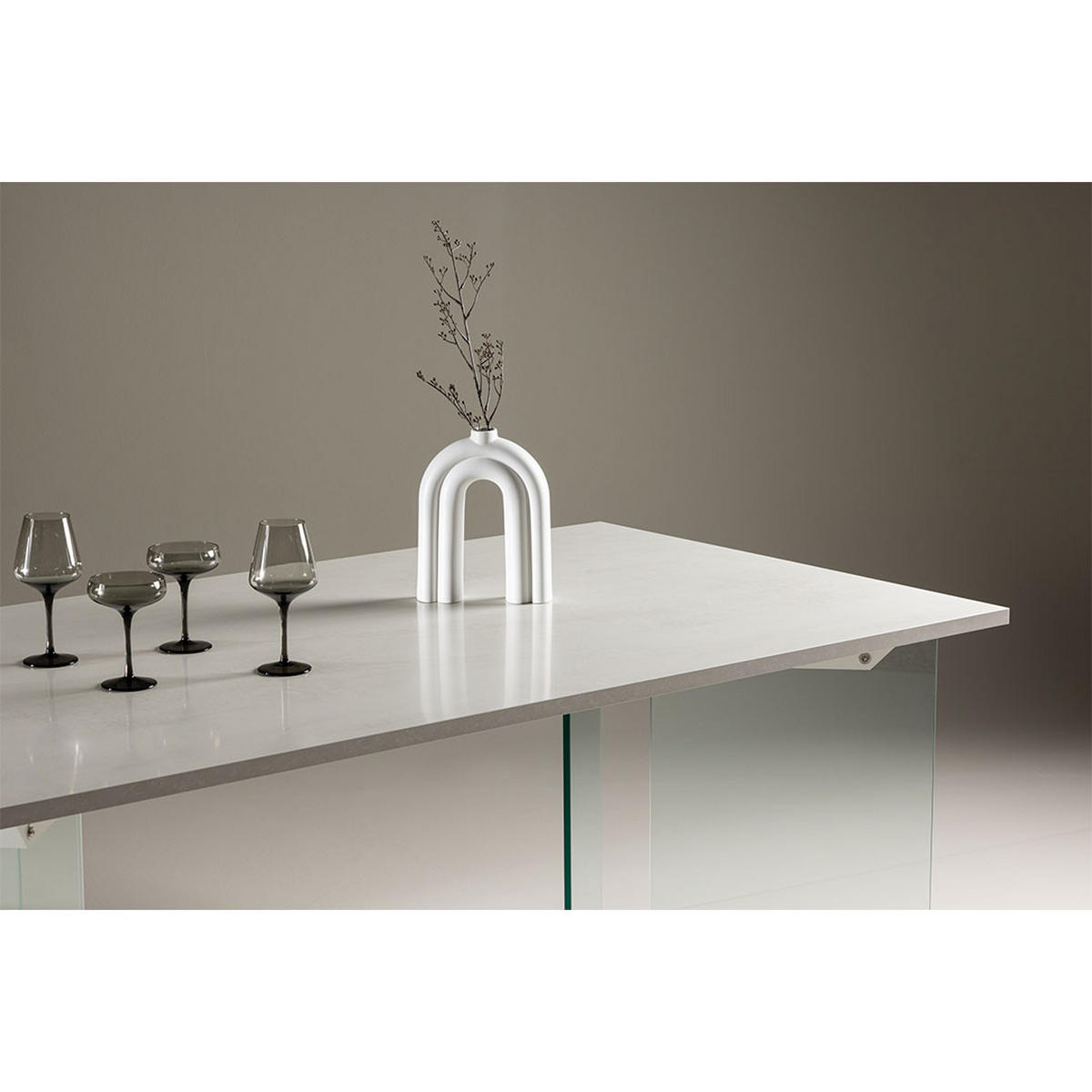 ESSTISCH, Ester, Hellgrau, MDF, 90 x 180 x 75 cm - Hellgrau, Holzwerkstoff (180/90/75cm) - ebuy24