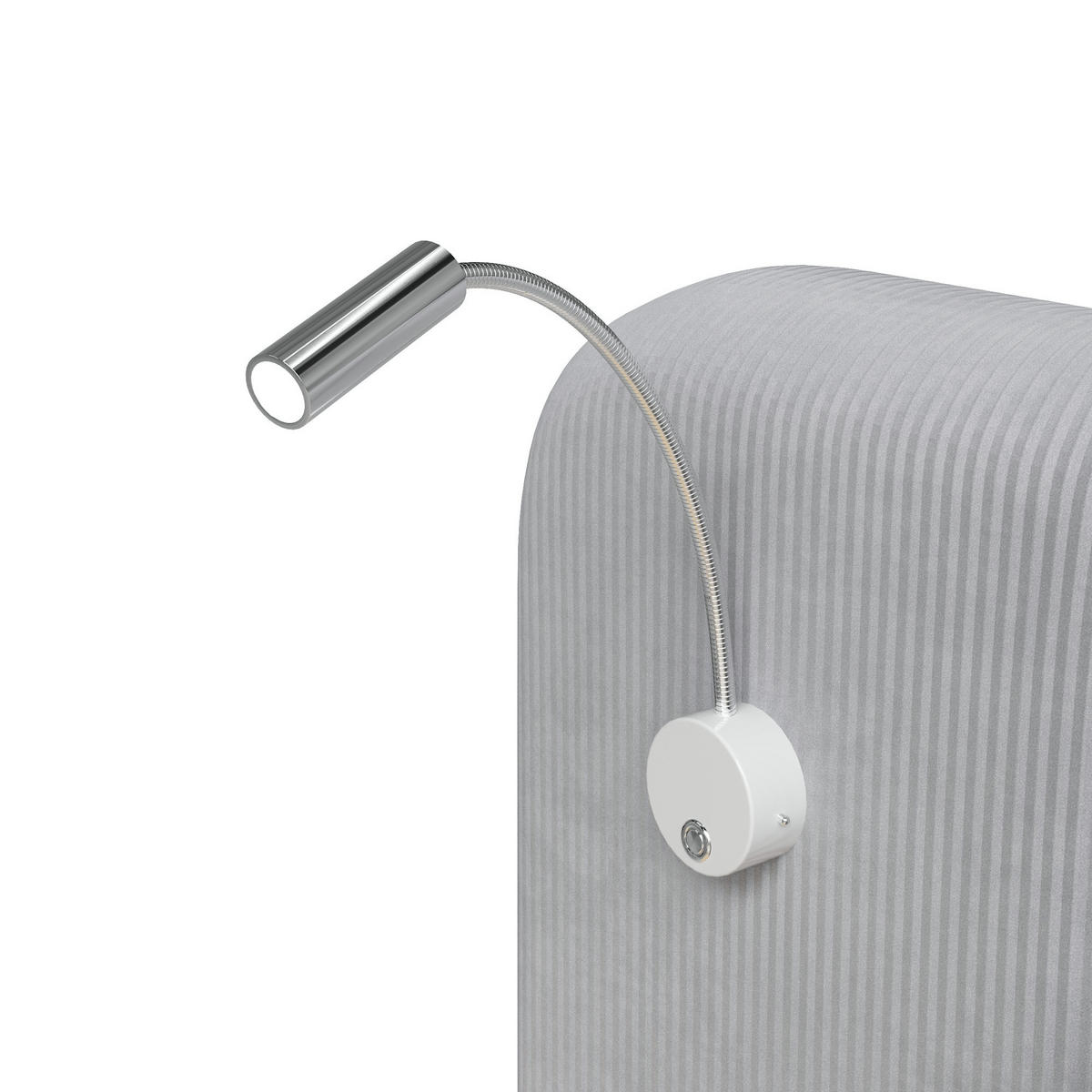 POLSTERBETT 180/200 cm mit Nachttischen und LED, DE-41849, in Grau - Grau, Holzwerkstoff (180/200cm) - ComfortXL