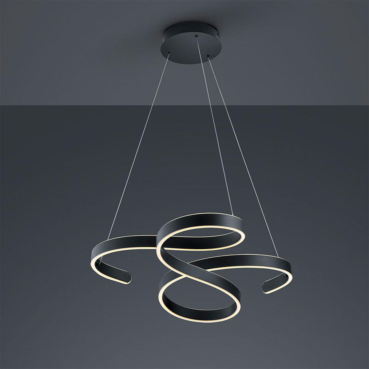 LED HÄNGELEUCHTE Francis Anthrazit - Anthrazit, Metall (72/68/150cm)