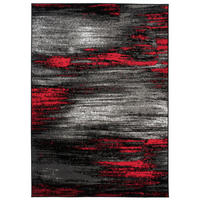 TEPPICH MAYA Rot Verwischt Streifen Meliert 250/300 cm - Rot, Textil (250/300cm) - Tapiso