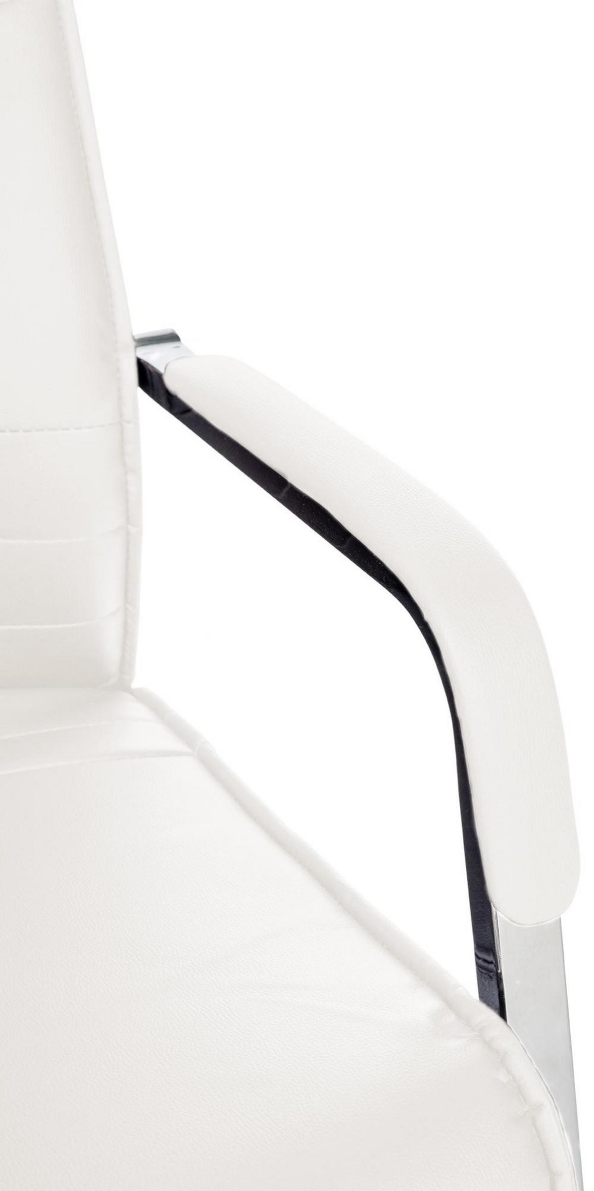 SCHWINGSTUHL Lederlook Weiß - Weiß, Textil/Metall (55/88/60cm) - CLP