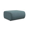 POUF Strukturstoff Stoff Blau - Blau/Blaugrau, Kunststoff/Textil (94/40/89cm) - Makamii
