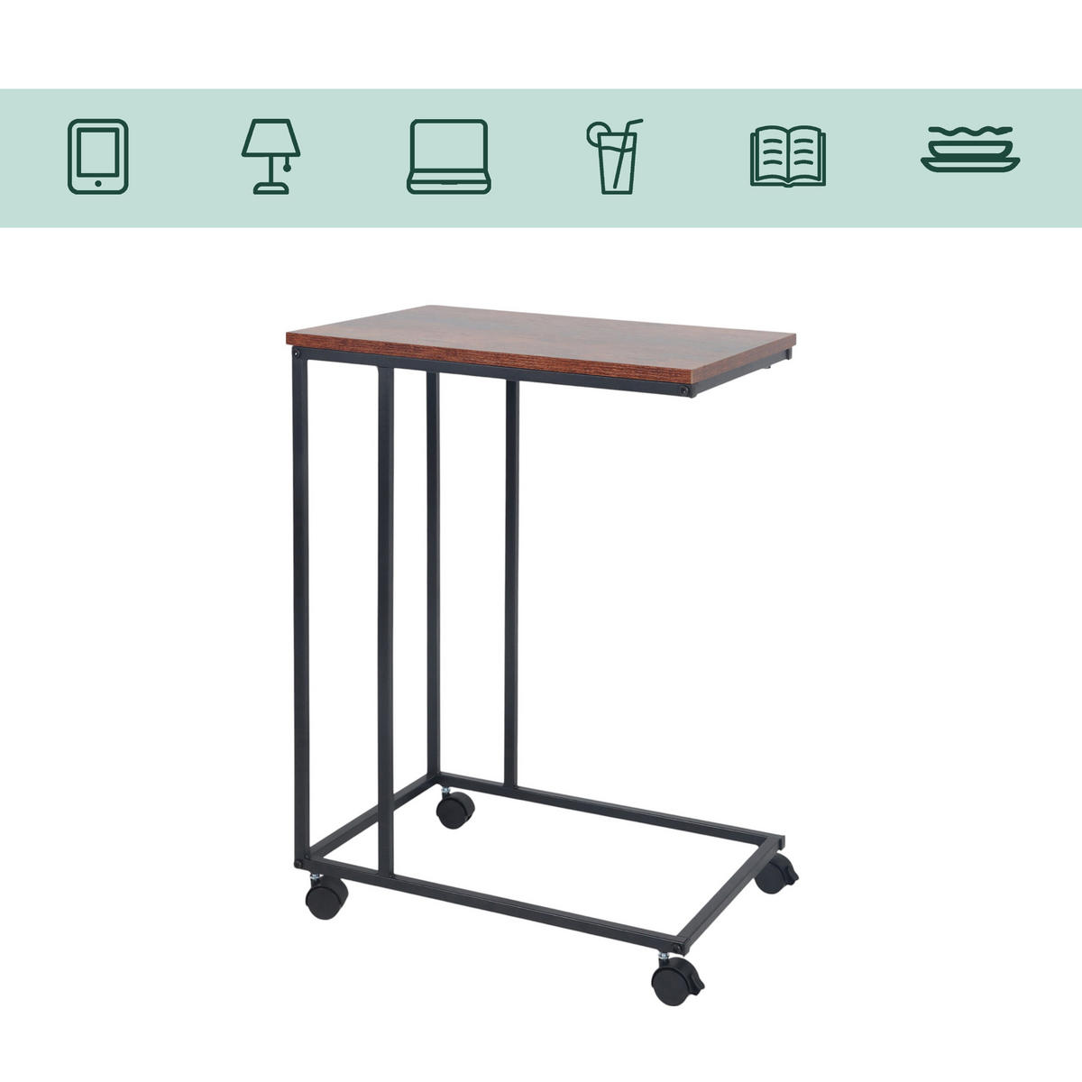 BEISTELLTISCH - Multicolor, Holzwerkstoff/Kunststoff (35/50/68cm) - Relaxdays