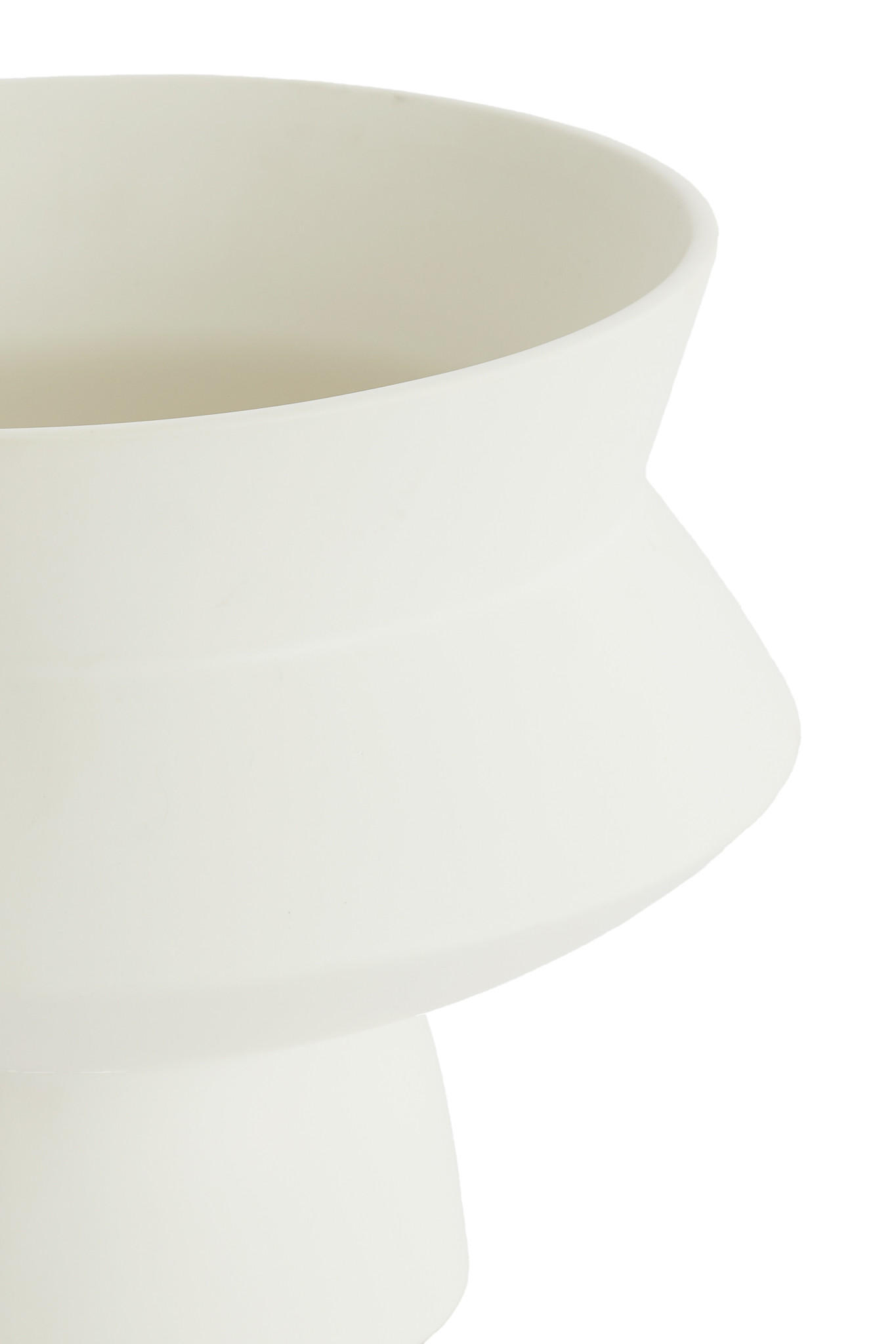 VASE Vicento Weiß Ø31,5/23,5 cm - Weiß, Keramik (23.5cm) - Light & Living