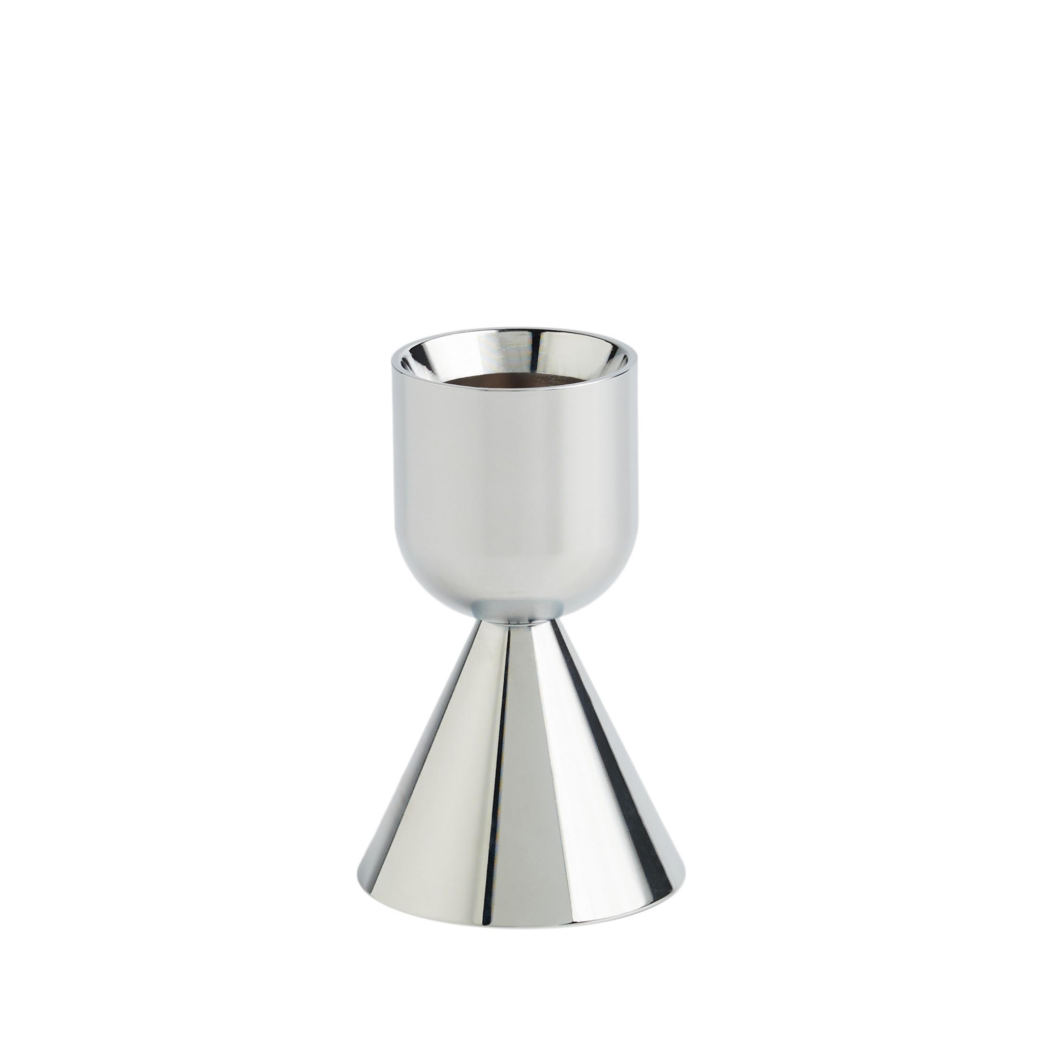 KERZENSTÄNDER Campiso - Silberfarben, Metall (2.8/6.5/2.8cm) - home&you