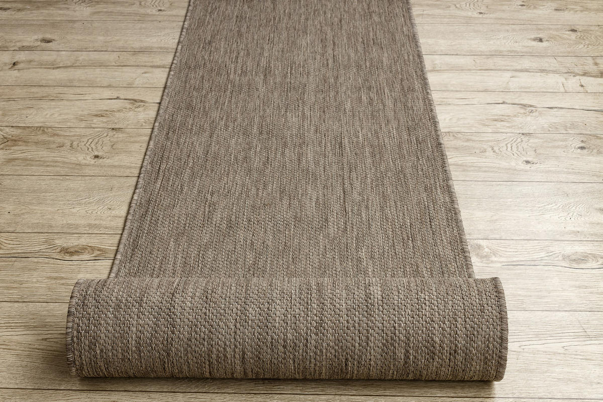 LÄUFER SISAL FLOORLUX 80/100 cm - Grau, Textil (80/100cm) - rugsX