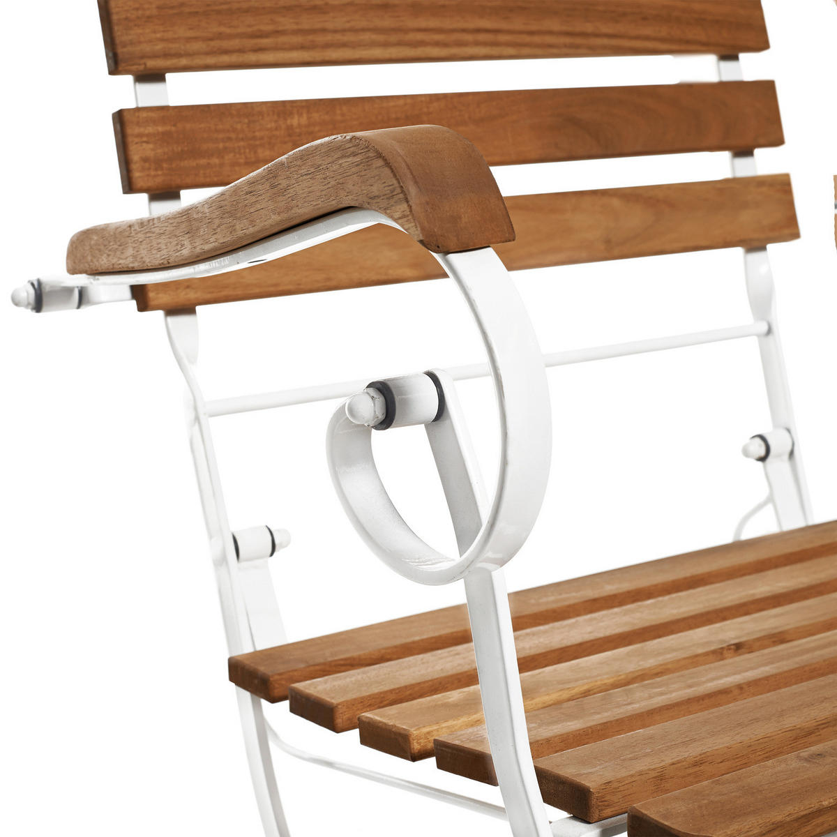 GARTENSTUHL (2er Set) Parklife - Weiß, Holz (53/88/57cm) - Butlers